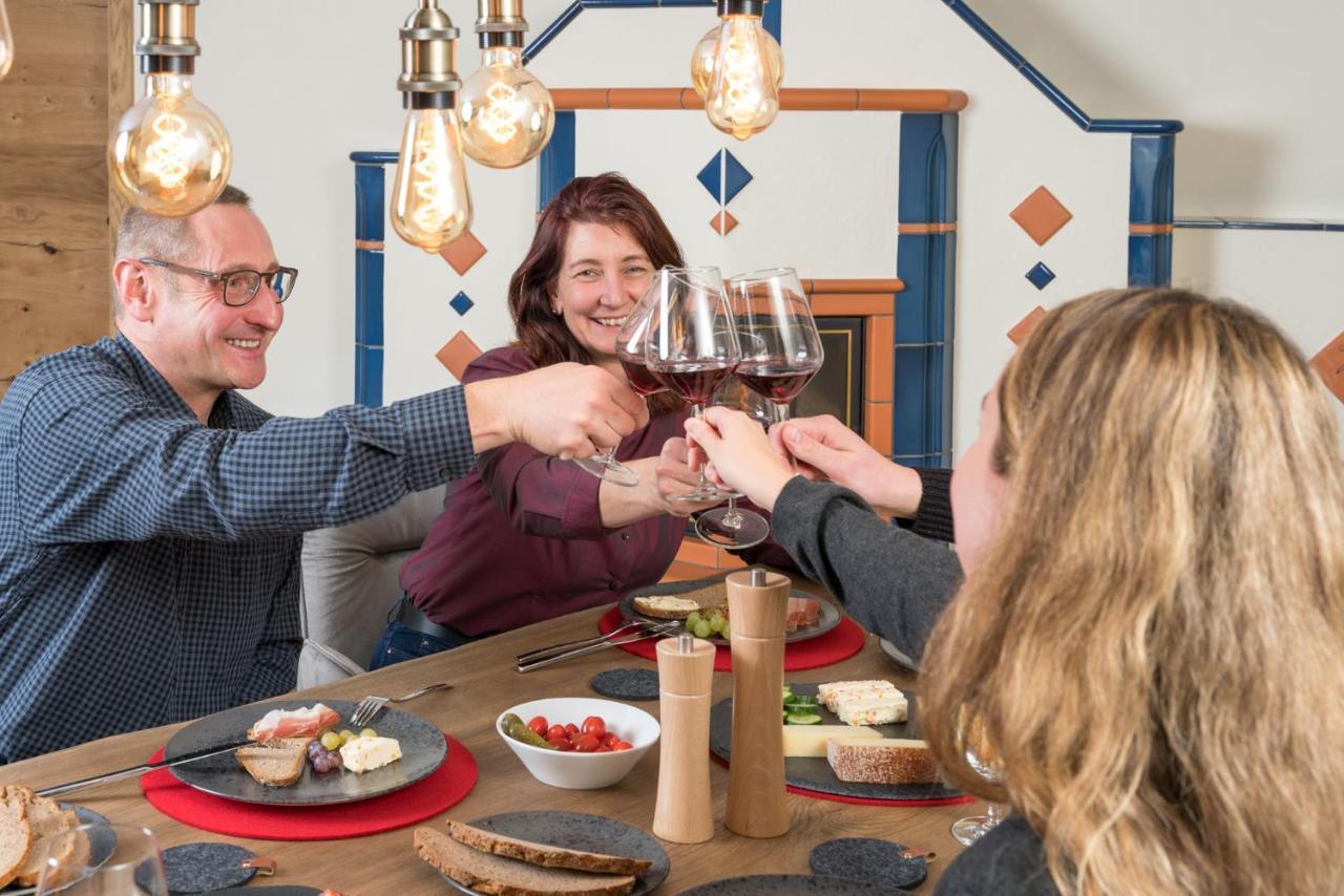Chalet-Ferienwohnung Giebeltraum, 115 Qm, Wellness/Fitness/Sauna - Bergroedelhof Feilitzsch Extérieur photo