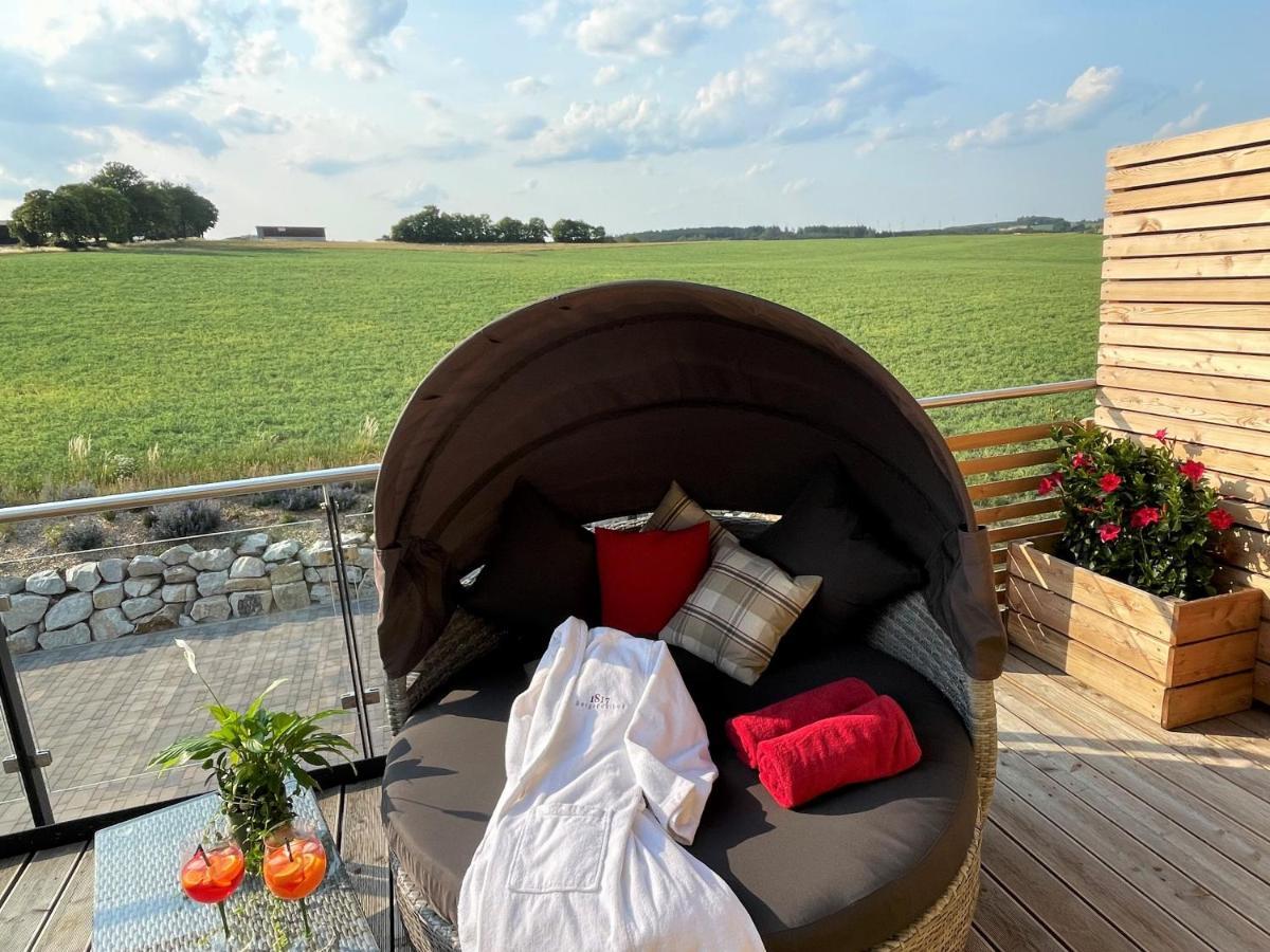 Chalet-Ferienwohnung Giebeltraum, 115 Qm, Wellness/Fitness/Sauna - Bergroedelhof Feilitzsch Extérieur photo